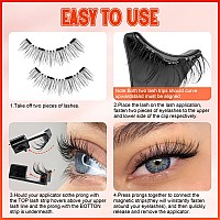 Wiwoseo Magnetic Eyelashes Magnetic Lashes Natural Look Magnetic Eyelashes Without Eyeliner Natural Magnetic Eyelashes Wispy Mag