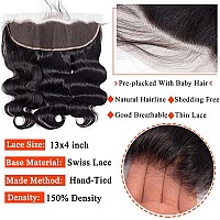 Body Wave Human Hair Bundles With Frontal 18 20 2216 Frontal 12A Human Hair Bundles With Closure 13X4 Lace Frontal With Body