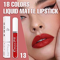 Evpct Cmaadu 1Pcs Ruby Red Liquid Matte Lipstick Lipgloss Set For Women Labiales Mate 24 Horas Originales Matte Larga Duracion