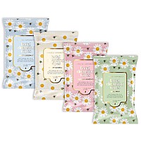 Beauty Concepts Luxe 4Pack 30 Count Makeup Cleansing Wipes Infused With Sweet Coconut Honey Shea Vanilla Almond Cool