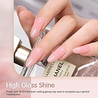 Shoyum Jelly Gel Nail Polish Set 6 Colors Neutral Sheer Milky White Nude Pink Gel Polish Kit Translucent Soak Off Uv Nail Gel Di