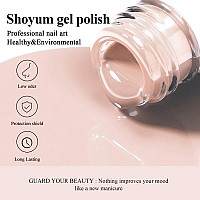 Shoyum Natural Nude Gel Nail Polish 15Ml Neutral Nude Gel Polish Color Soak Off Uv Led Cured Nail Gel Nail Art Diy Manicure At