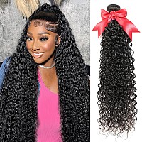 12A Curly Bundles Human Hair 30 Inch Brazilian Virgin Hair Kinky Curly 1 Single Bundle 100 Unprocessed Remy Jerry Curl Wet And