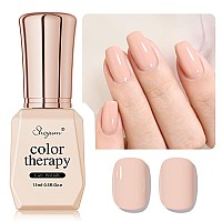 Shoyum Nude Gel Nail Polish 15Ml Neutral Brown Color Natural Set Mocha Mousse Cake Soak Off U V Led Nail Lamp Nail Art Gel 051O