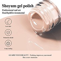 Shoyum Nude Gel Nail Polish 15Ml Neutral Brown Color Natural Set Mocha Mousse Cake Soak Off U V Led Nail Lamp Nail Art Gel 051O