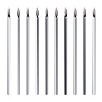 Jiesibao 10Pcs 13G Piercing Needles 316L Stainless Steel Disposable Sterile Piercing Needles For Belly Navel Nipple Tongue Ear