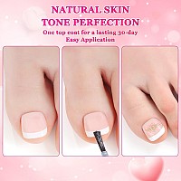 Inenk French Tips Gel X Nail Tips 240Pcs Glossy Whitenatural White French Press On Toe Nail Preapplied With A Tip Primer And