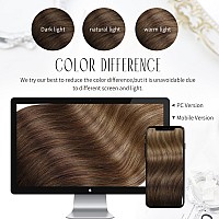 Moresoo Clip In Hair Extensions Real Human Hair Balayage Dark Brown To Dark Ash Blonde With Dark Blonde Hair Extensions Clip In