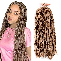 Soft Locs Crochet Hair 24 Inch 8 Packs Faux Locs Crochet Hair Butterfly Locs Pre Looped Braids Synthetic Crochet Hair For Women