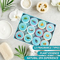 Six Foxes Shower Steamers Essential Oil Aromatherapy 12 Packs For Men And Women Relaxation Birthday Gifts For Women And Men