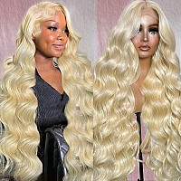 Alipeacock 613 13X6 Lace Front Wig Human Hair 200 Density Body Wave Blonde Lace Front Wigs Human Hair Pre Plucked Blonde Wig Hu