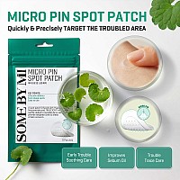 Some By Mi Micro Pin Spot Patch Pack Of 1 14Mm 9 Counts Microneedle Hydrocolloid Pimple Patch With Salicylic And Hyaluronic