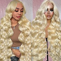 Alipeacock 613 13X6 Lace Front Wig Human Hair 200 Density Body Wave Blonde Lace Front Wigs Human Hair Pre Plucked Blonde Wig Hu