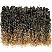 Goddess Locs Crochet Hair 24 Inch 7 Packs Long Faux Locs Crochet Hair Soft Crochet Locs Boho Locs Crochet Hair Synthetic Hippie