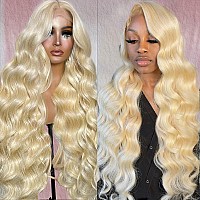 Alipeacock 613 13X6 Lace Front Wig Human Hair 200 Density Body Wave Blonde Lace Front Wigs Human Hair Pre Plucked Blonde Wig Hu