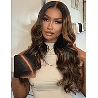 Unice Bye Bye Knots Pre Everything Glueless Wig Balayage Brown 7X5 Lace Front Wigs Human Hair Body Wave Pre Plucked Pre Cut Blea