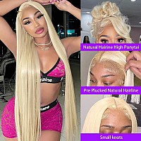 Eqpx 360 613 Lace Front Wig Human Hair 200 Density 20Inch Blonde Full Lace Front Wigs Human Hair Straight 613 Human Hair Wig 360