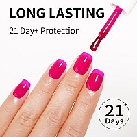 Firedeep 16Ml Gel Nail Polish Sheer Neon Pink Color Soak Off Uv Led Nail Gel Polish Spring Summer Manicure Nail Salon Diy At Hom