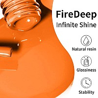 Firedeep 16Ml Gel Nail Polish Pastel Orange Yellow Color Soak Off Uv Led Nail Gel Polish Spring Summer Manicure Salon Diy At Hom