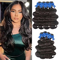 Wiilm 12A Human Hair Bundles 16 18 20 22 Inch 100 Unprocessed Weave 4 Bundles Body Wave Bundles Human Hair Brazilian Virgin Raw