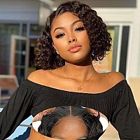 Wear And Go Glueless Wigs Human Hair Pre Plucked Pre Cut 4X4 Lace Front Wigs For Black Women Human Hair For Beginners 180 Densi