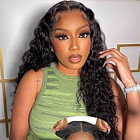 Wear And Go Glueless Wigs Human Hair Pre Plucked Pre Cut 4X4 Lace Front Wigs For Black Women Curly Human Hair Wig 26 Inch