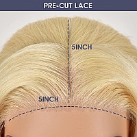 Nicele Ann 613 5X5 Lace Front Wig Human Hair 613 Hd Lace Frontal Wig Straight Blonde Lace Front Wigs Human Hair Pre Plucked With