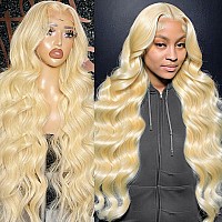 Shengcai 613 Lace Front Wig Human Hair Body Wave 613 5X5 Hd Lace Closure Wig Wear And Go Glueless Wig 200 Density Blonde Lace Fr