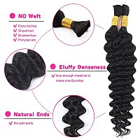 Selina Human Braiding Hair 2 Bundle Loose Deep Human Hair Bulk Micro Braiding Hair Human Hair Deep Wave Bulk Human Hair For Brai