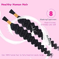 Selina Human Braiding Hair 2 Bundle Loose Deep Human Hair Bulk Micro Braiding Hair Human Hair Deep Wave Bulk Human Hair For Brai