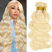 613 Bundles Human Hair 28 30 32 Inch Blonde Body Wave Bundles Human Hair 100 Unprocessed 12A Brazilian Virgin Human Hair 3 Bund