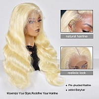 Alimoonbeam 613 13X6 Lace Front Wig Human Hair 200 Density Blonde Body Wave Lace Front Wigs Blonde Wig Human Hair Hd Lace Fronta