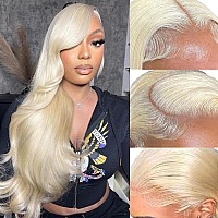 Alielaine 613 Lace Front Wig Human Hair Body Wave Lace Front Wigs Human Hair 36Inch 200 Density 13X4 Hd Transparent Pre Plucked