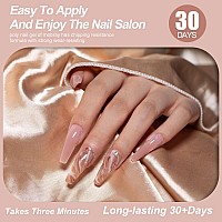 Mobray Poly Nail Gel 60G Natural Nude Poly Extension Nail Gel For Thickening Nail Beauty Trendy Acrylic Gel Manicure Professio