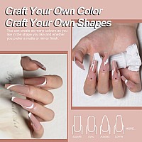 Mobray Poly Nail Gel 60G Natural Nude Poly Extension Nail Gel For Thickening Nail Beauty Trendy Acrylic Gel Manicure Professio