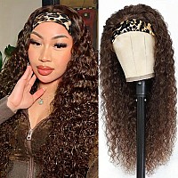 Aiterina Headband Wig Human Hair Headband Wig Deep Wave Human Hair Wigs For Black Women Glueless Human Hair Wigs Machine Made 15