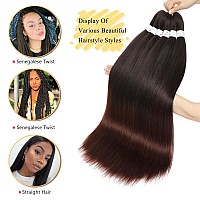 Braiding Hair Pre Stretched 8 Packs Prestretched Braiding Hair 20 Inch Ombre Braiding Hair Itch Free 1B33 Yaki Synthetic Hair