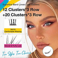 Swinging Lash Clusters Bottom Lashes Cluster Eyelash Extensions Eyelash Clusters Natural Look Wispy Lashes D Curl Cluster Lashes