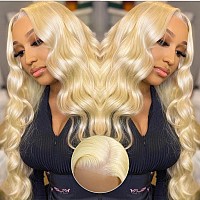 Alididi 4X6 613 Lace Front Wig Human Hair 613 Glueless Wigs Human Hair 180 Density Blonde Wig Human Hair Pre Cut Lace And Pre P