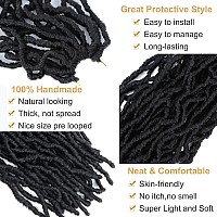 Faux Locs Crochet Hair Soft Locs 26 Inch 7 Packs Long Black Crochet Locs Natural Locs Crochet Hair For Women Synthetic Pre Loope