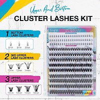 Swinging Lash Clusters And Bottom Lashes Cluster Eyelash Extensions 30D 50D Eyelash Clusters Natural Look Wispy Lashes D Curl Cl