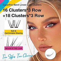 Swinging Lash Clusters Bottom Lashes Cluster Eyelash Extensions Eyelash Clusters Natural Look Wispy Lashes D Curl Cluster Lashes