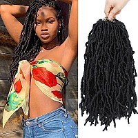 Faux Locs Crochet Hair Soft Locs 14 Inch 7 Packs Crochet Locs Natural Short Locs Crochet Hair For Women Synthetic Pre Looped Cro