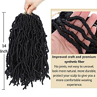 Faux Locs Crochet Hair Soft Locs 14 Inch 7 Packs Crochet Locs Natural Short Locs Crochet Hair For Women Synthetic Pre Looped Cro