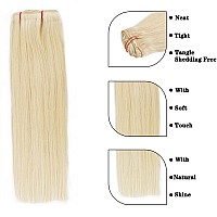 613 Clip In Hair Extensions Real Human Hair 8Pcs Bleach Blonde Remy Human Hair Clip In Extensions Straight Premium Thick Hair Ex