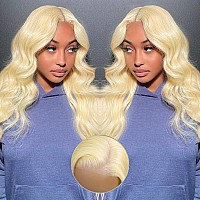 Alididi 613 Lace Front Wig Human Hair 613 Glueless Wigs Human Hair 180 Density 4X6 Blonde Wig Human Hair Pre Cut Lace And Pre P