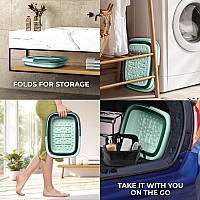 Mantello Collapsible Foot Bath Foot Soaking Tub Portable Foot Spa Pedicure Bowl Large Basin To Soak Wash Feet Folding Bu