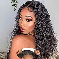 Glueless Wigs Human Hair Pre Plucked Pre Cut 4X4 Lace Front Wigs For Black Women Human Hair Wear And Go Glueless Wig For Beginne