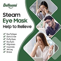 Behoomi 30Packs Steam Eye Mask Heated Eye Mask Warm Compress For Eyes Self Heating Disposable Eye Masks Sleep Mask For Home