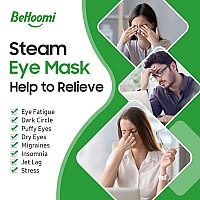 Behoomi 30Packs Steam Eye Mask Heated Eye Mask Warm Compress For Eyes Self Heating Disposable Eye Masks Sleep Mask For Home